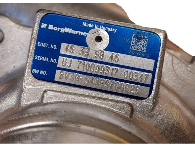 Турбина Alfa Romeo Giulietta 54389700026, TC30-0005