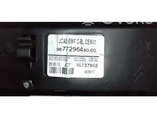 Дисплей 9812067580 Citroen DS4