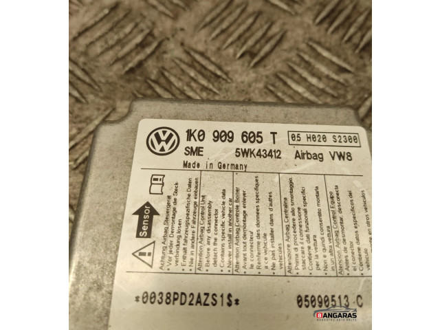 Блок подушек безопасности 1k0909605t Skoda Octavia Mk2 (1Z)