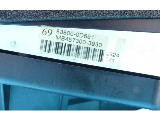 Přístrojová deska  Toyota Yaris 2008 83800-0D691, IMPRK1114457  