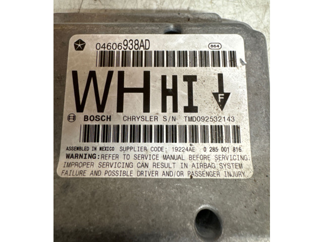 Блок подушек безопасности 04606938AD, 0285001816   Jeep Grand Cherokee (WK)