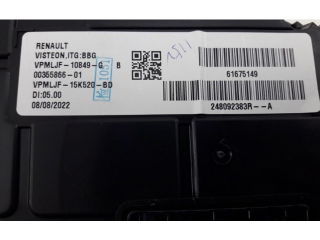 Панель приборов 248092383R, 248092383R   Dacia Spring       