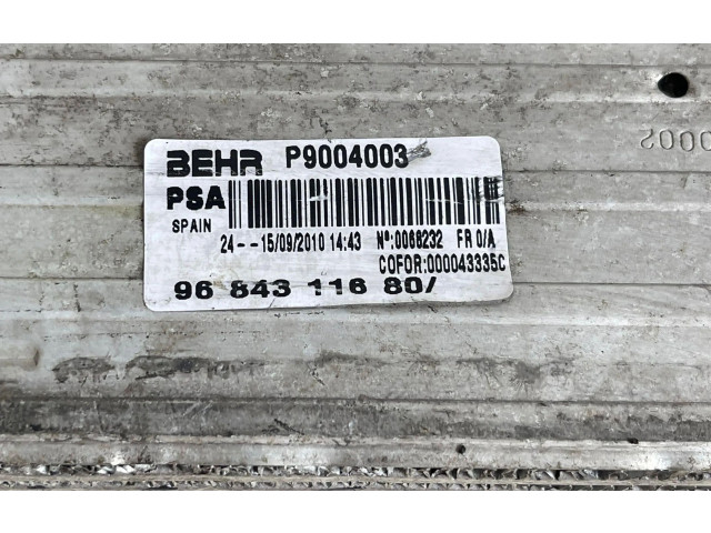 Интеркулер 9684311680, 9684311680 Citroen C3 Picasso