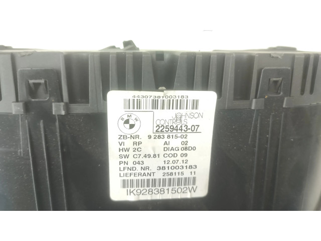 Přístrojová deska BMW X1 E84 2012 9283815