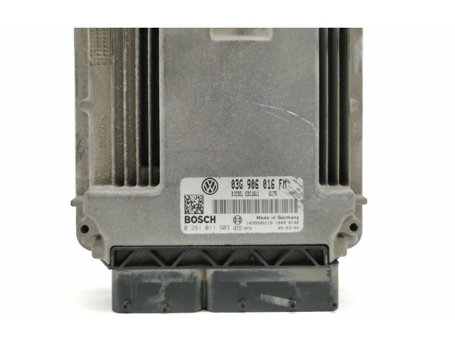 Блок управления двигателя 03G906016FM, 0281011903 Volkswagen Golf SportWagen