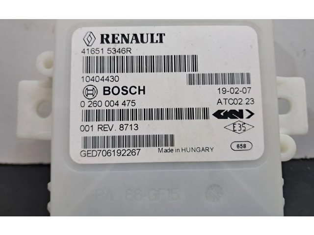 Блок управления 416515346R, 0260004475 Dacia Duster II