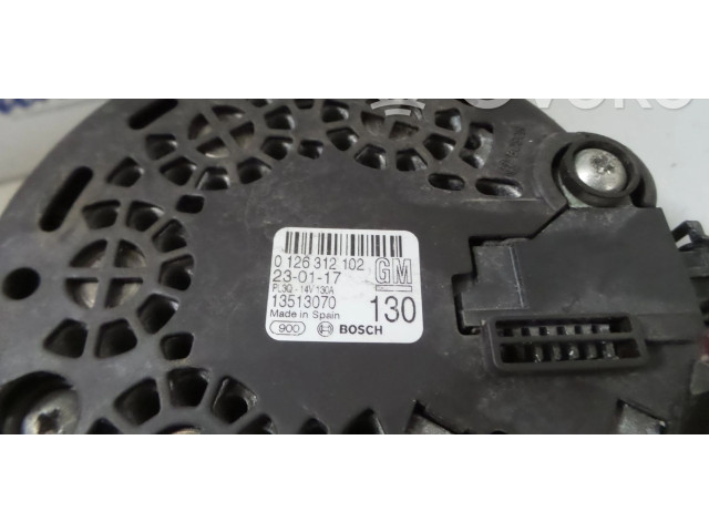 Генератор 13513070, 0126312006 Vauxhall Astra K