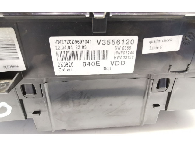 Панель приборов 2K0920840E Volkswagen Caddy