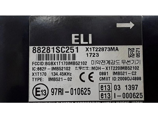 Блок управления 88281SC251, X1T22873MA   Subaru Forester SH