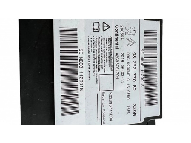 Блок подушек безопасности 9825277080, A2C98794704   Citroen C3 Aircross