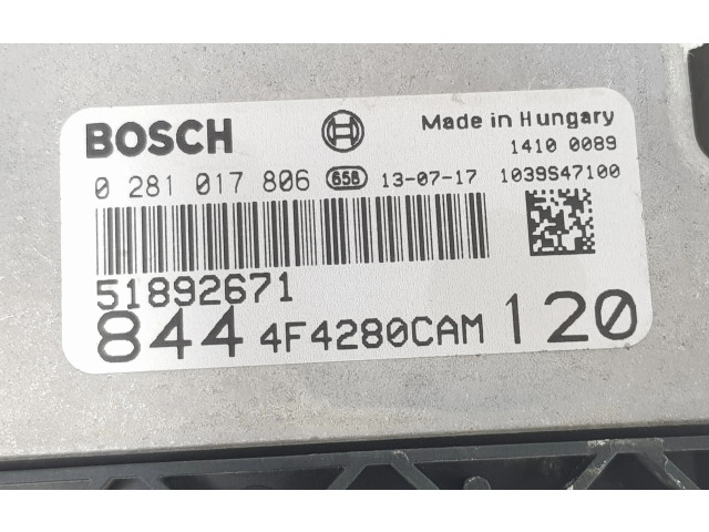 Блок управления двигателя 51892671, 51892671 Lancia Delta