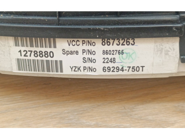 Přístrojová deska Volvo S80 2004 8602765, 8673263