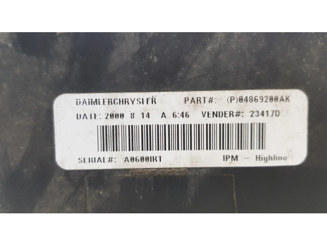 Pojistková skříňka 04869000AI, P04869200AK Chrysler Voyager 2001