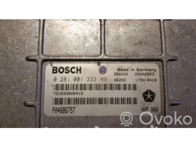 Řídící jednotka 0281001333, P04686757 Chrysler Voyager 1995