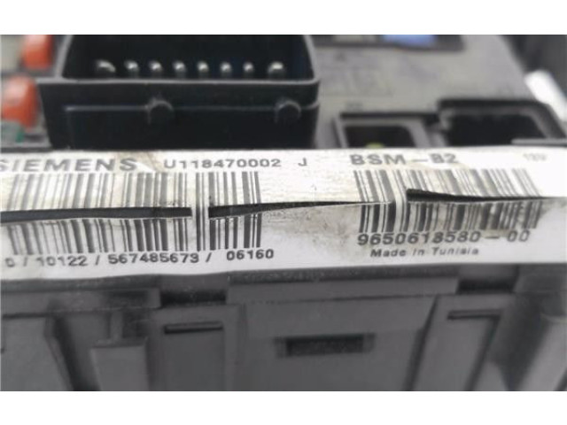 Pojistková skříňka Řídící jednotka BSM 9650618580, U118470002J Citroen Berlingo 2006