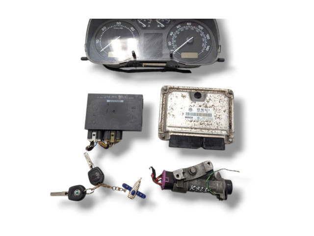 Комплект блоков управления 0281010129, 038906012H   Skoda Octavia Mk1 (1U)