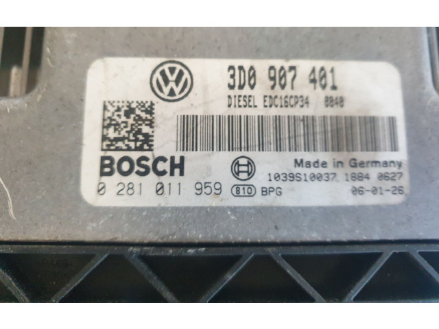 Блок управления двигателя 3D0907401 Volkswagen Phaeton