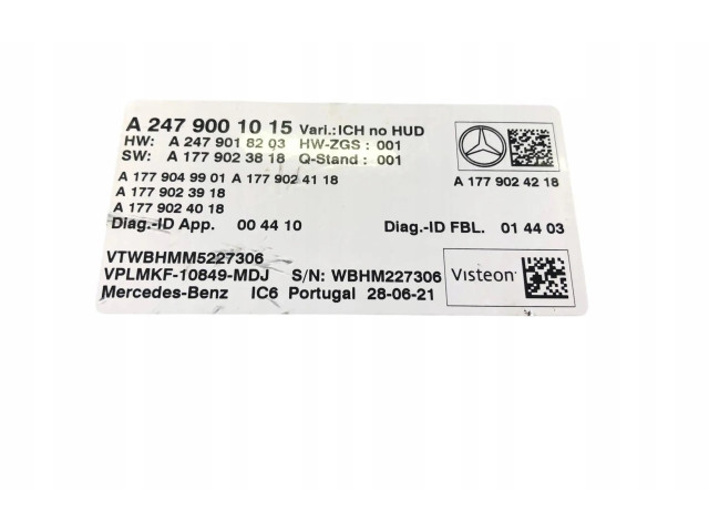 Блок управления 2479001015 Mercedes-Benz GLB x247