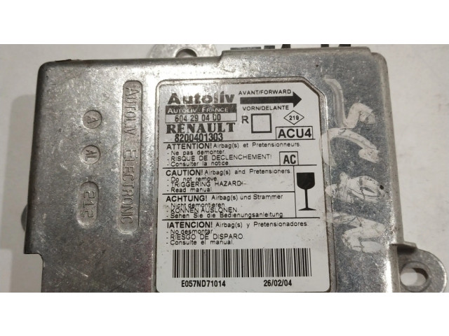 Блок подушек безопасности 604290400, 8200401303   Renault Scenic II -  Grand scenic II