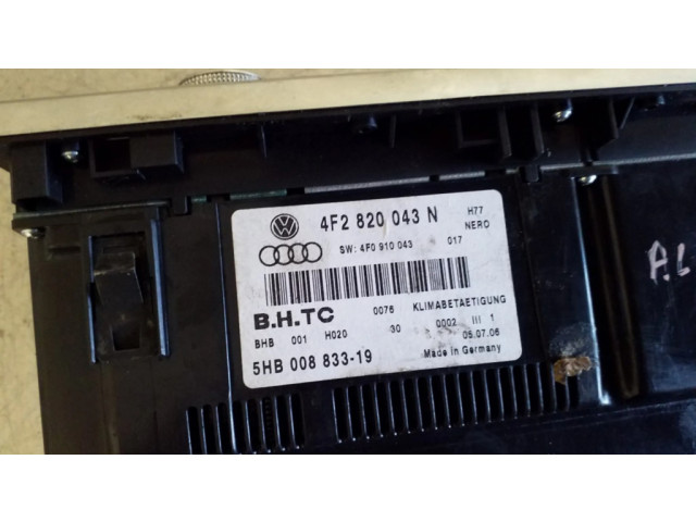 Блок управления климат-контролем 4F2820043N   Audi A6 Allroad C6
