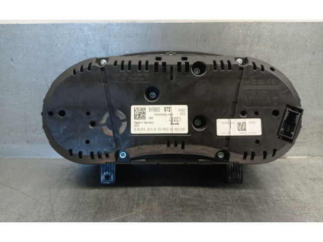 Панель приборов 8V0920872, 8V0920872   Audi A3 S3 8V       