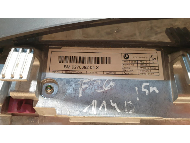 Дисплей 9270392, 65509270392 BMW 1 F20 F21