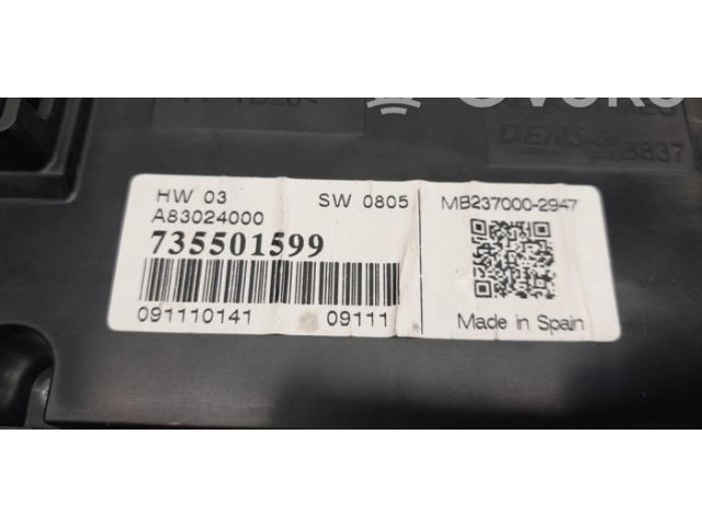 Блок управления климат-контролем 735501599, A83024000   Fiat Punto (199)