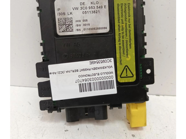 Блок управления двигателя 3C0953549E Volkswagen PASSAT