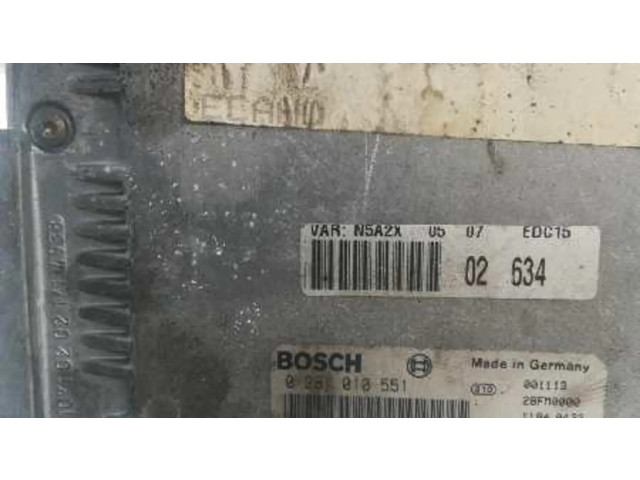Блок управления двигателя 0281010551, 9641606680   Peugeot 306