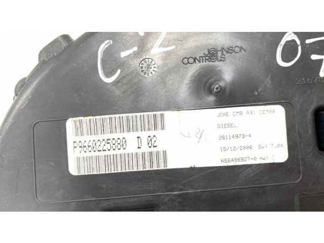 Панель приборов P9660225880, 9660225880 Citroen C2