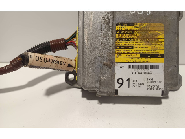 Блок подушек безопасности 891700F032, 213819107   Toyota Corolla Verso E121