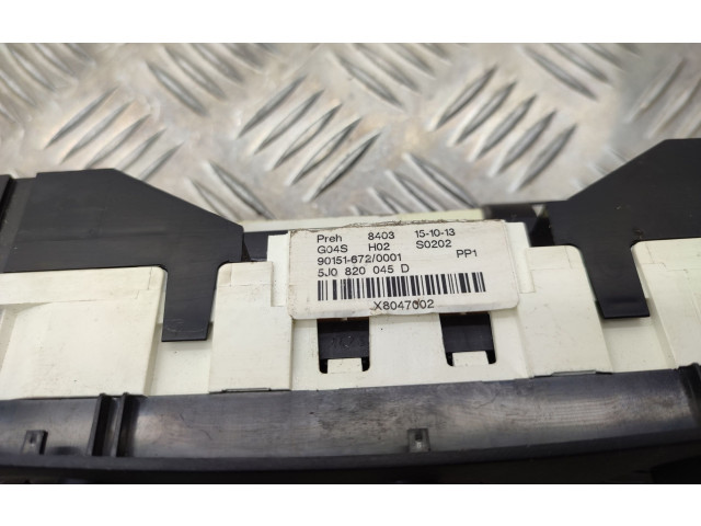 Блок управления климат-контролем 5J0820045D Skoda Fabia Mk2 (5J)