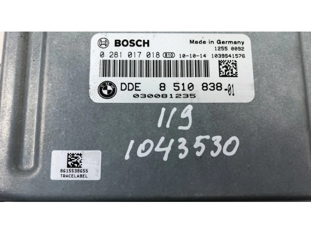 Řídící jednotka 0281016180, 8517015 BMW X5 E70 2010