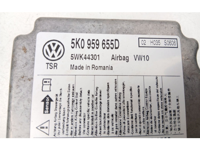 Блок подушек безопасности 5K0959655D, 5WK44301 Skoda Yeti (5L)