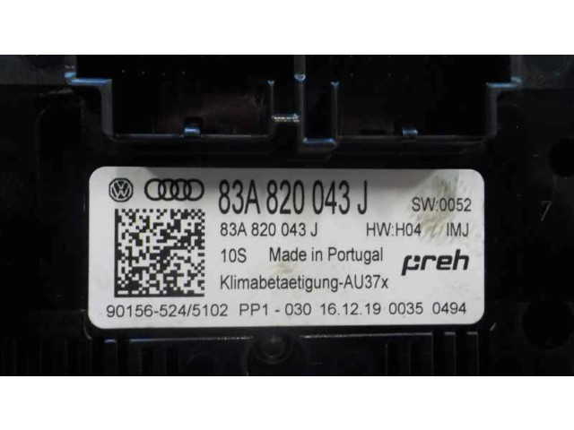 Блок управления климат-контролем 83A820043JIMJ, 83A820043J   Audi A1