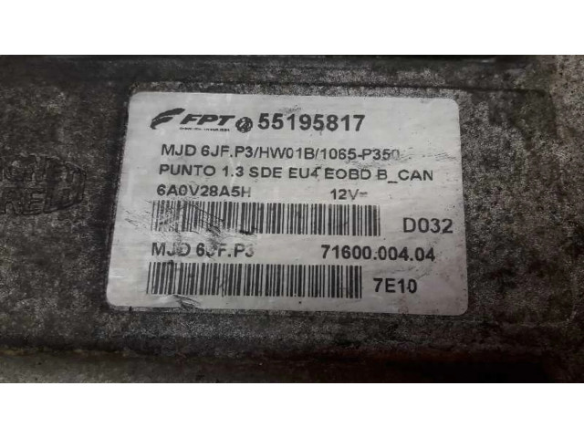 Řídící jednotka 55195817 Fiat Punto Evo 2007