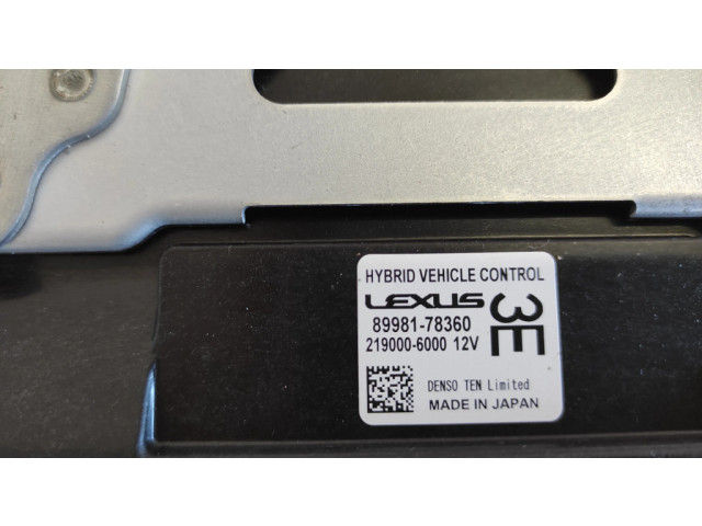 Блок управления двигателя 8998178360, 2190006000 Lexus NX