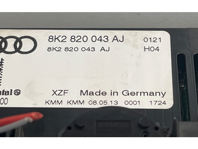 Блок управления климат-контролем 8K2820043AJ Audi A5 Sportback 8TA