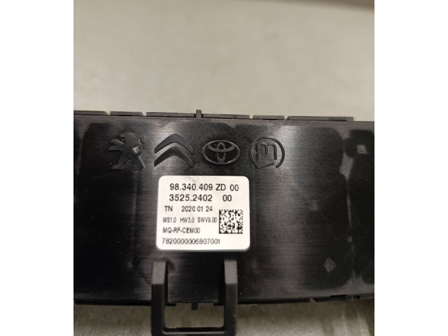 Блок управления климат-контролем 98340409ZD, 7820000006807001 Citroen Berlingo