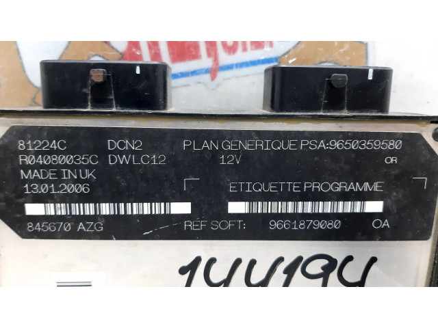 Řídící jednotka 9661879080, 144194 Citroen Berlingo 1963