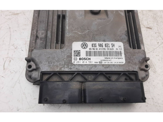 Řídící jednotka 03G906021SH, 0281014581   Seat Leon (1P) 2005