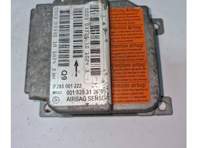 Блок подушек безопасности 0018203126, 0285001222 Mercedes-Benz A W168