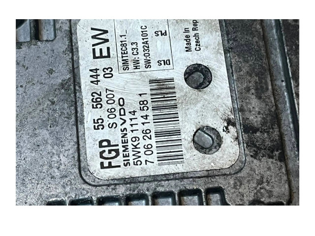 Řídící jednotka 55562444, 5WK91114 Opel Vectra C 2007