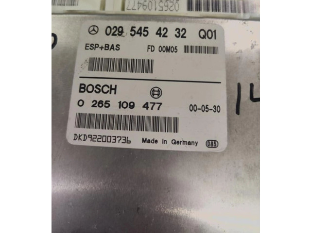 Блок управления АБС 0295454232 Mercedes-Benz A W168