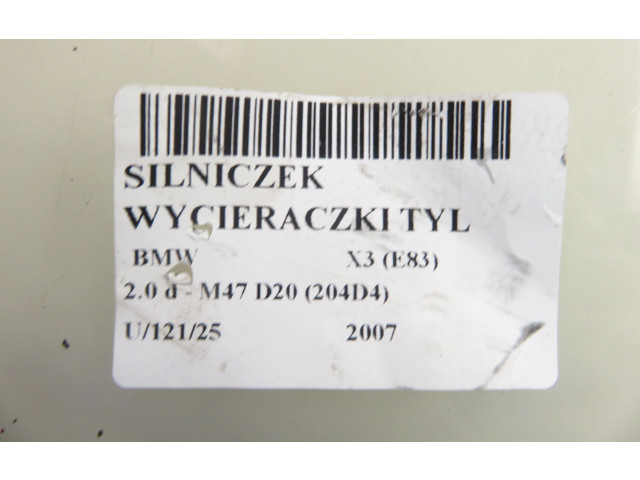 Моторчик заднего дворника 0390201824, 6917907 BMW X3 E83