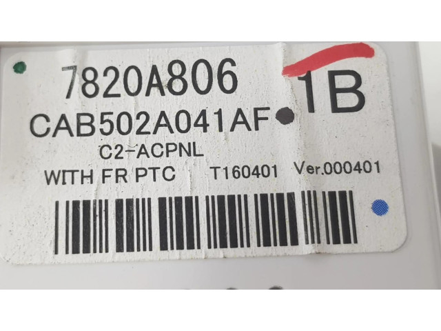 Блок управления климат-контролем 7820A806 Mitsubishi ASX