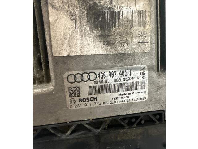 Блок управления двигателя 4G0907401F, 4G0907401   Audi A7 S7 4G