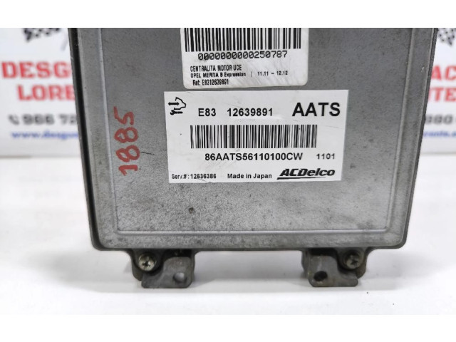 Блок управления двигателя E8312639891 Opel Meriva B