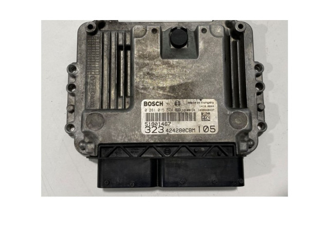 Блок управления двигателя 51901467, 0281015574   Fiat Linea