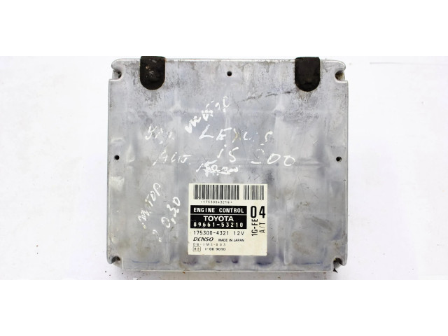 Блок управления двигателя 8966153210, 1753004321 Lexus IS 200-300